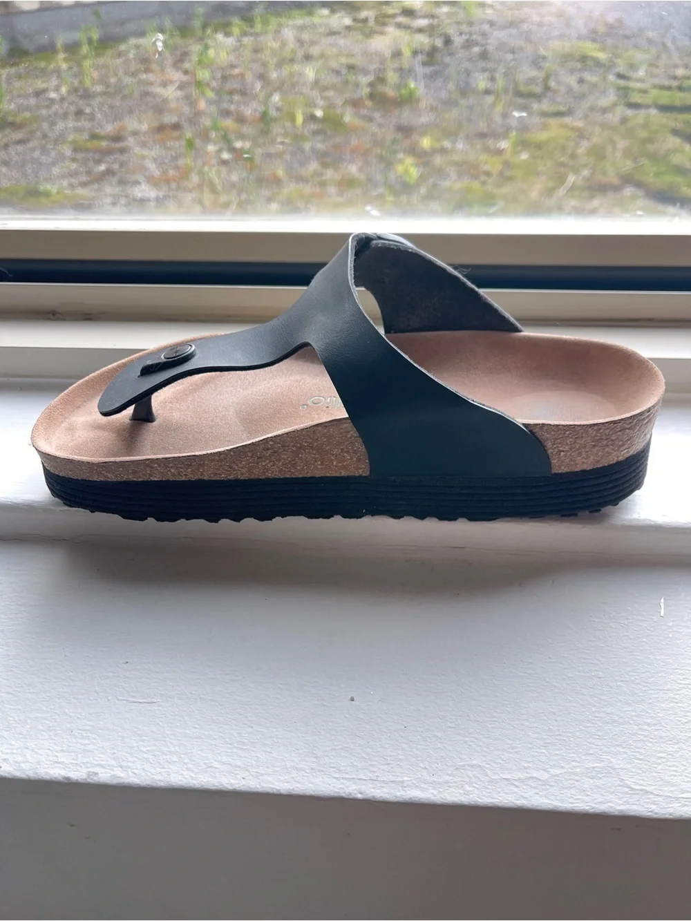 Papillio by Birkenstock Gizeh Platform Sandals Black Birko-Flor Vegan Women’s 41 - Picture 5 of 6